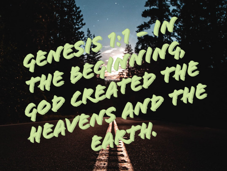 Word of the day #First bible verse