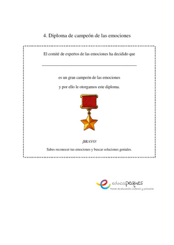 diploma para las emociones