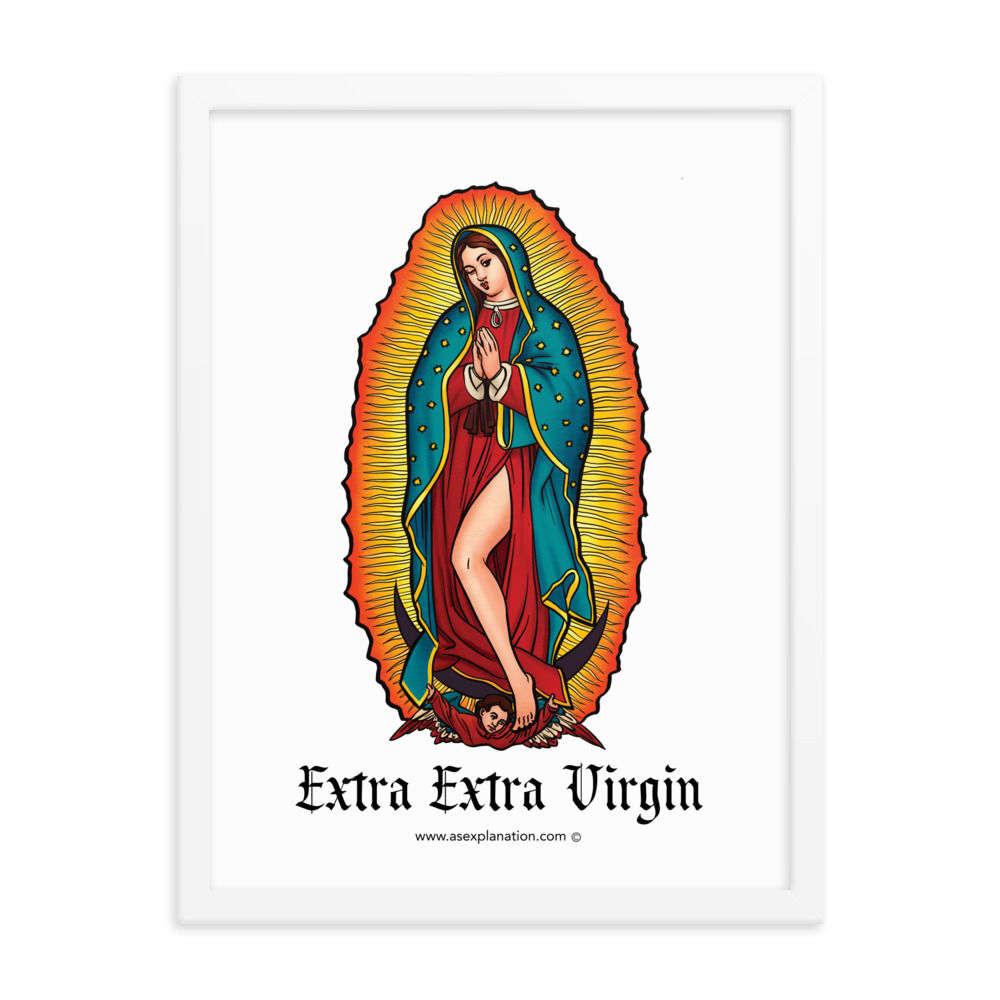 Extra Extra Virgins Framed Poster - WHITE