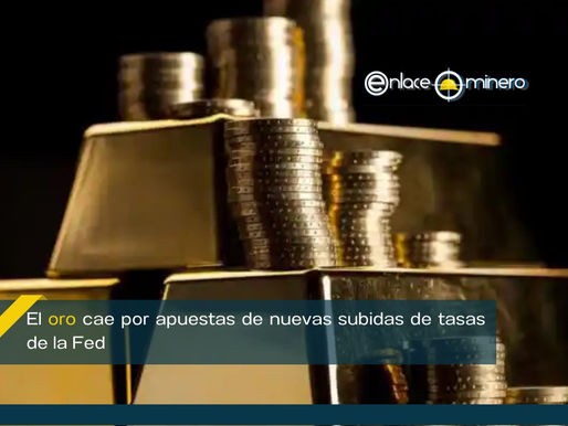 El oro cae por apuestas de nuevas subidas de tasas de la Fed