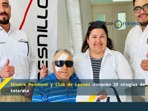 Minera Penmont y Club de Leones donarán 20 cirugÃas de catarata