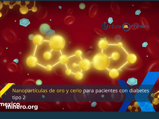 Nanopartículas de oro y cerio para pacientes con diabetes tipo 2