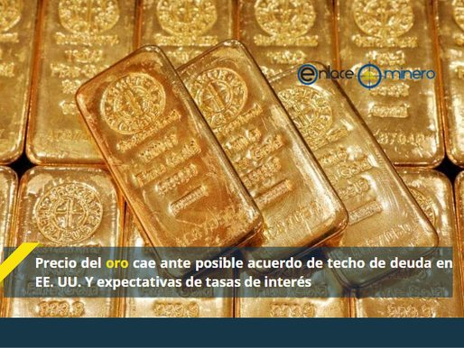 Precio del oro cae ante posible acuerdo de techo de deuda en EE. UU. Y expectativas de tasas de inte