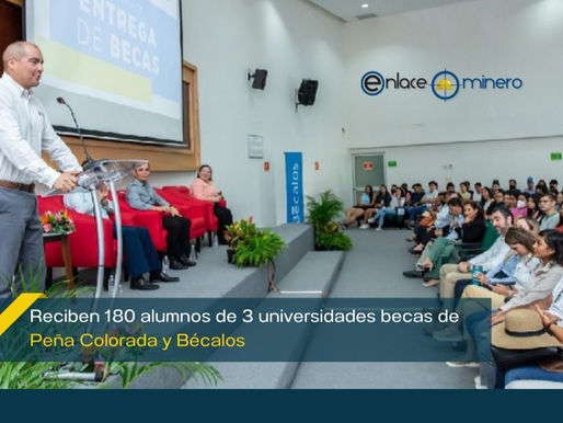 Reciben 180 alumnos de 3 universidades becas de Peña Colorada y Bécalos
