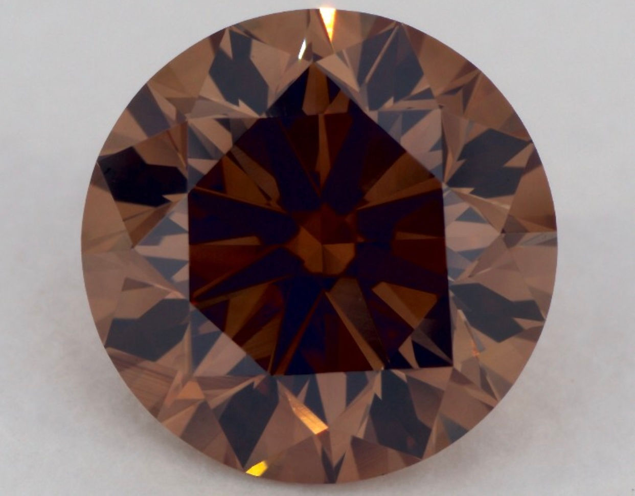 Diamant de couleur cognac 2 carats certificat GIA
