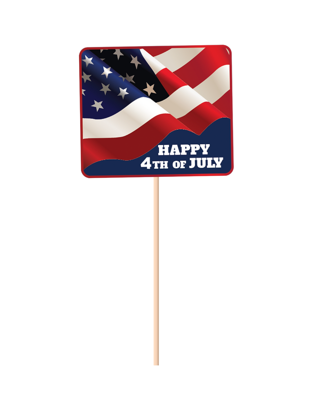 FB FLAG HAPPY 4TH OF JULY