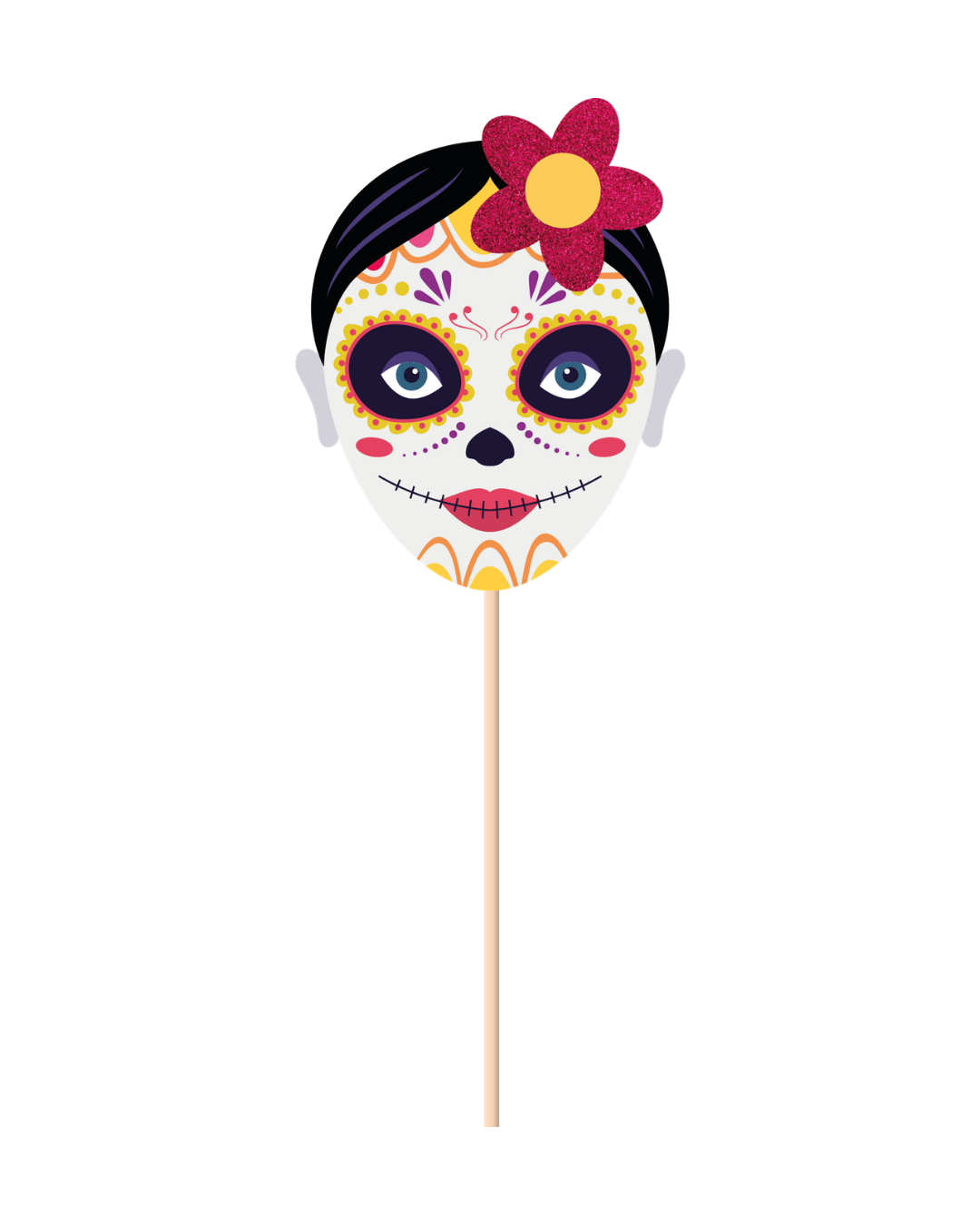 WD DAY OF THE DEAD CATRINA FLOWER