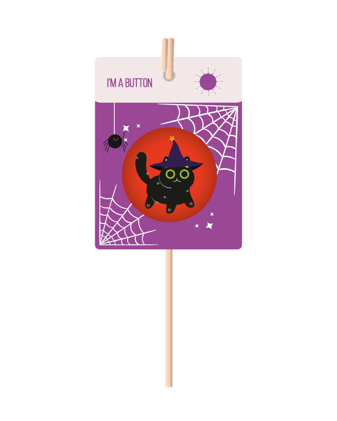 HAUNTED CAT BUTTON
