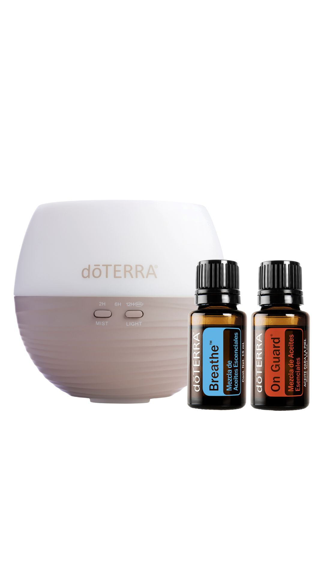 Kit Respiratorio : Difusor + Mezclas Breathe y OnGuard