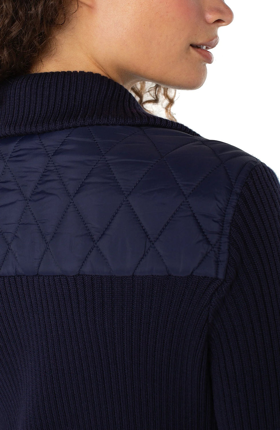 Thumbnail: Quilted Sweater Jacket