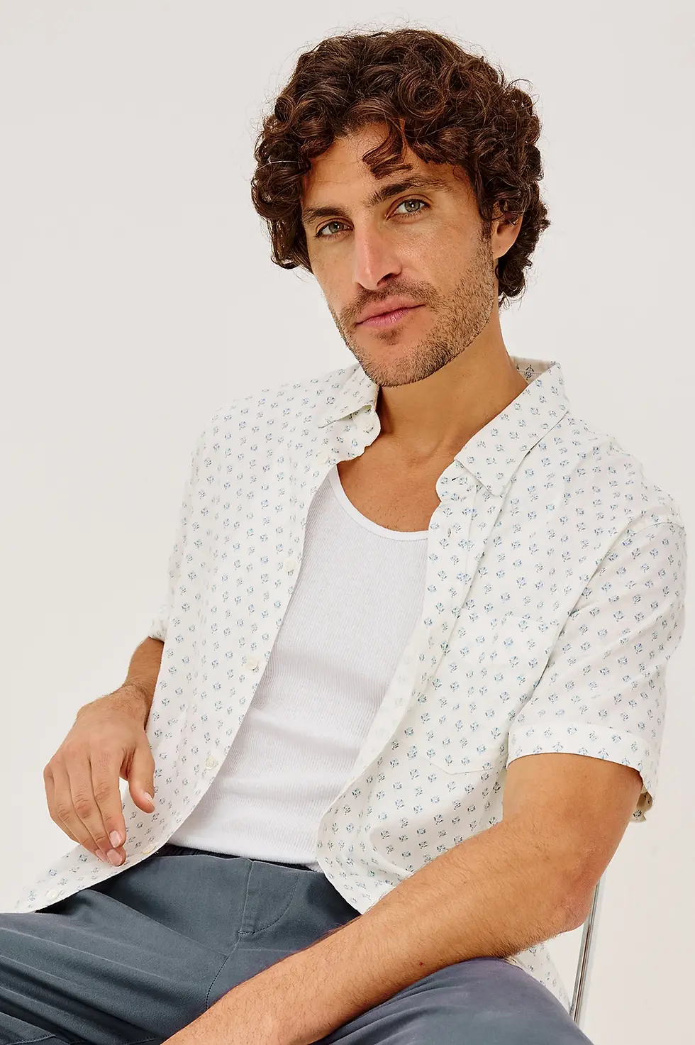 Thumbnail: Block Print Carson Shirt