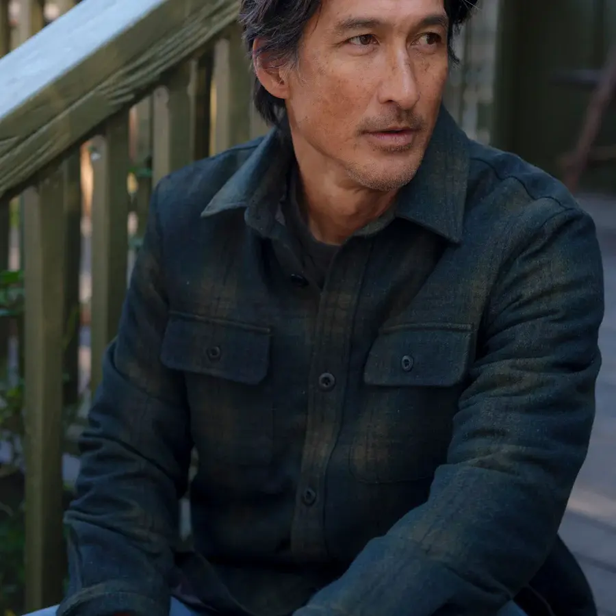 Thumbnail: Retro Wool Padded Shirt Jacket