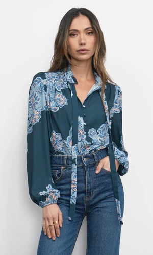 Cierra Tie Neck Blouse