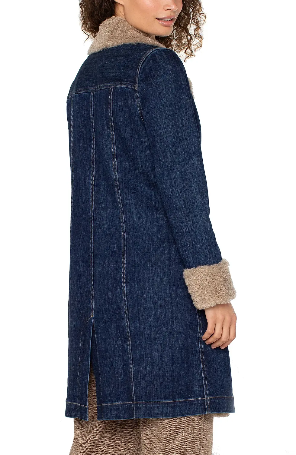 Thumbnail: Sherpa Trimmed Notch Collar Jacket