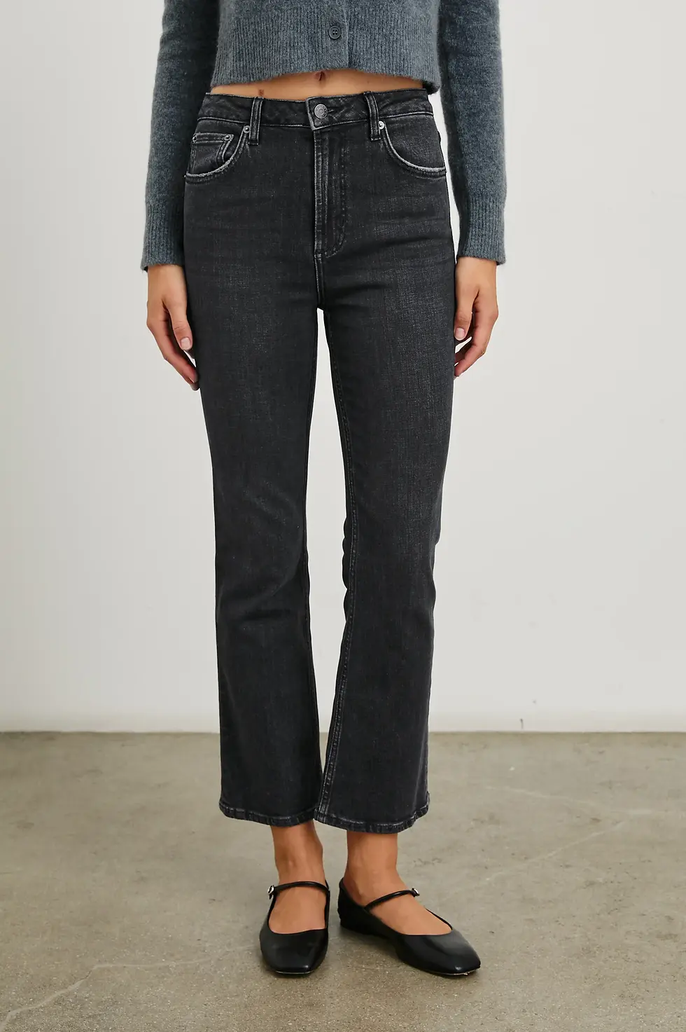 Thumbnail: Sunset Crop Slim Flare Jean