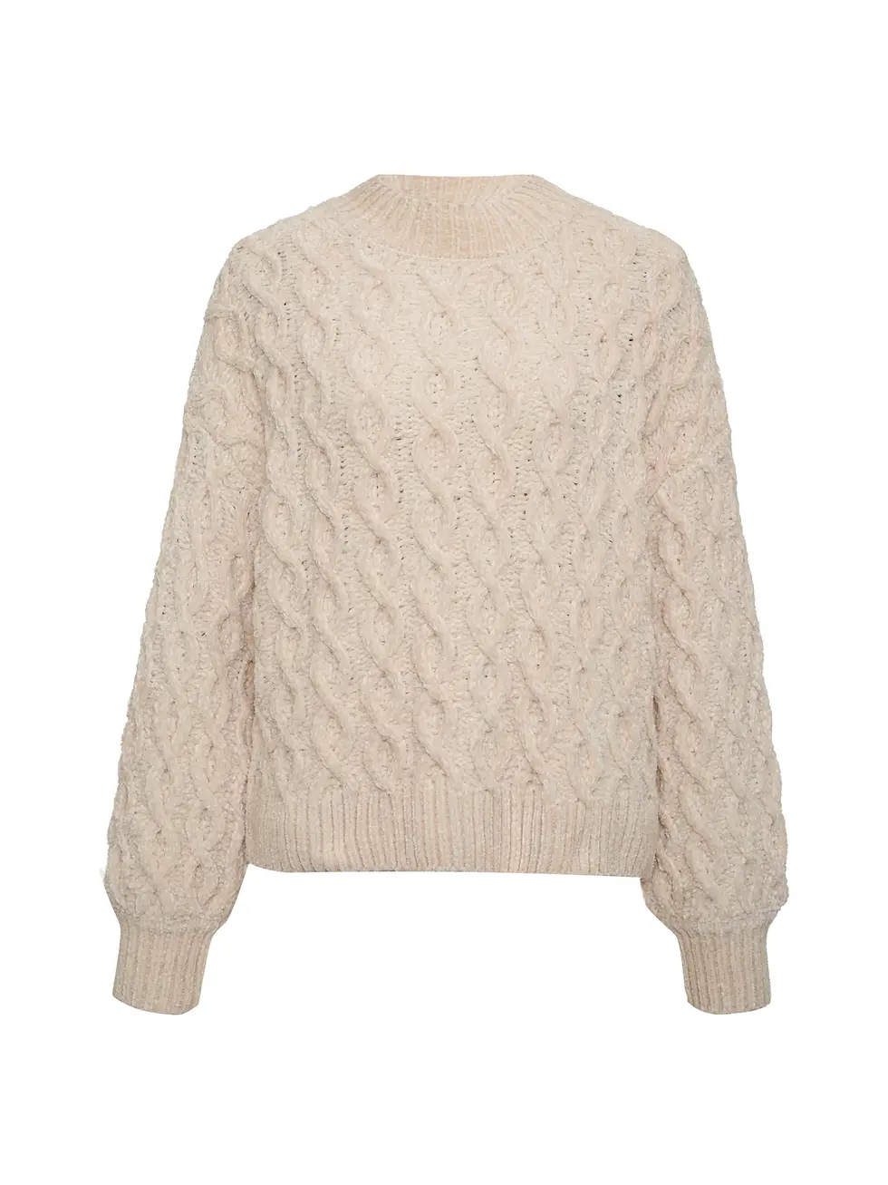 Thumbnail: Cable Mock Neck Sweater