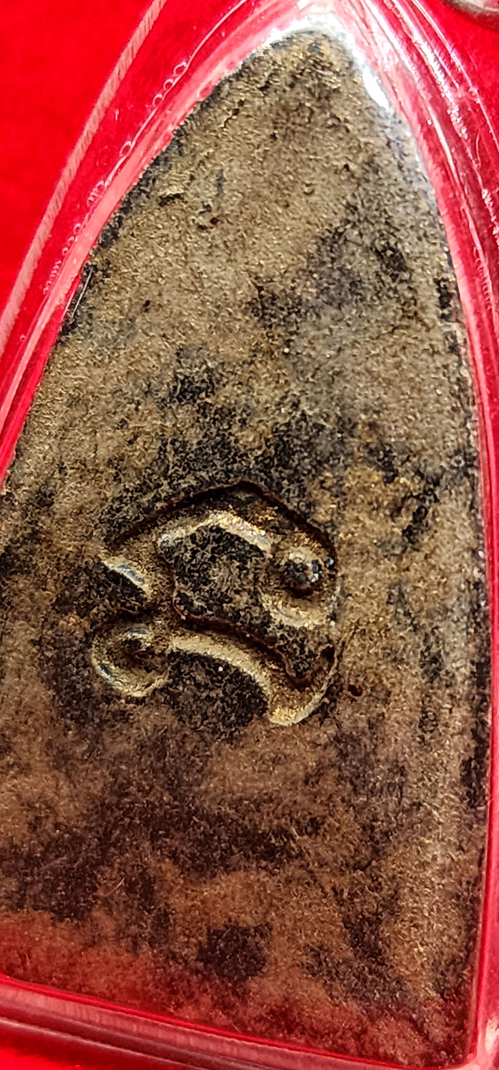 Thumbnail: Luang Pu Thuad. Gilded. With Na-Yantra on the back. Sacred Ritual Powder-based.