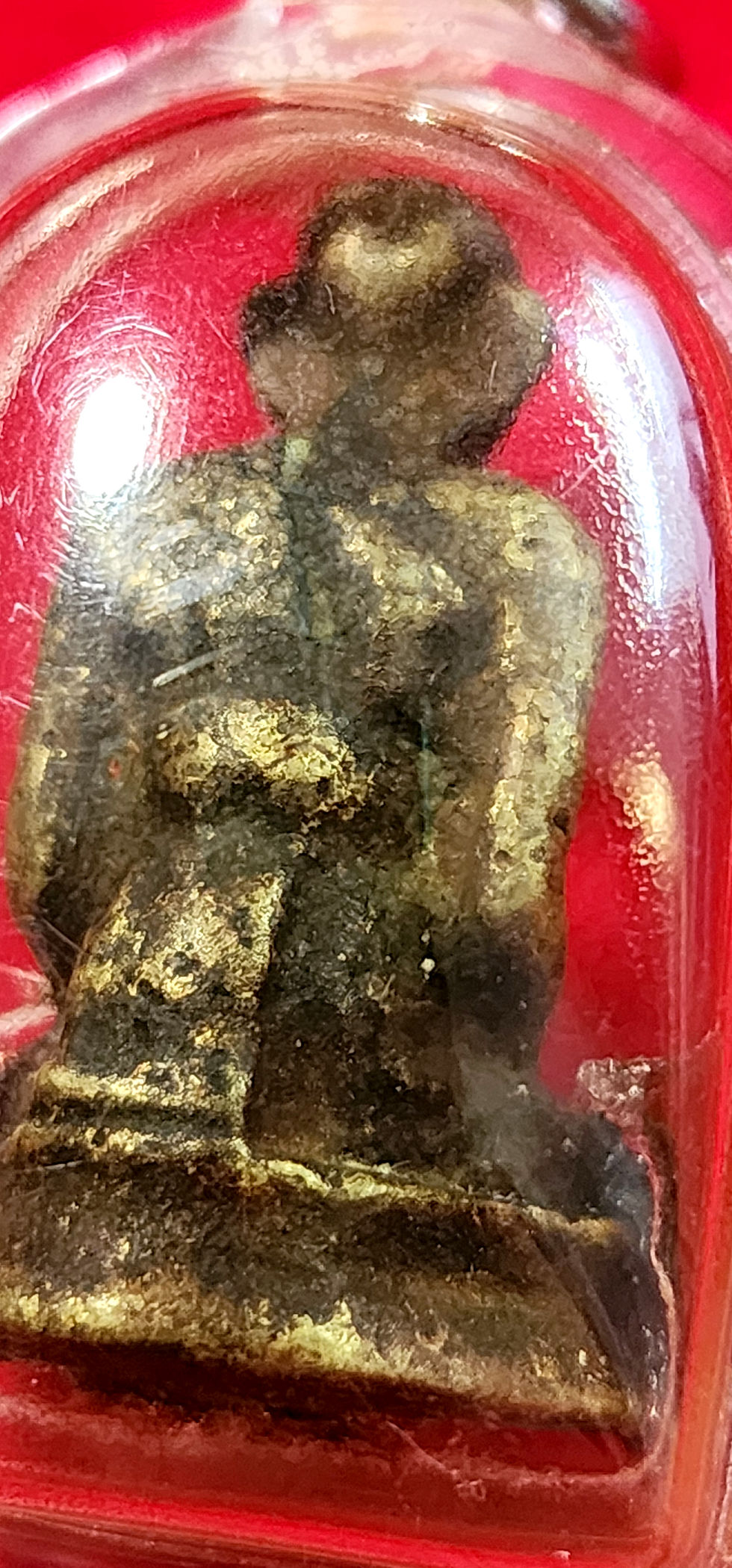 Thumbnail: Statue of Luang Phor Ia (Eia), Ban Dan Temple, Prachinburi. Around B.E. 2517.