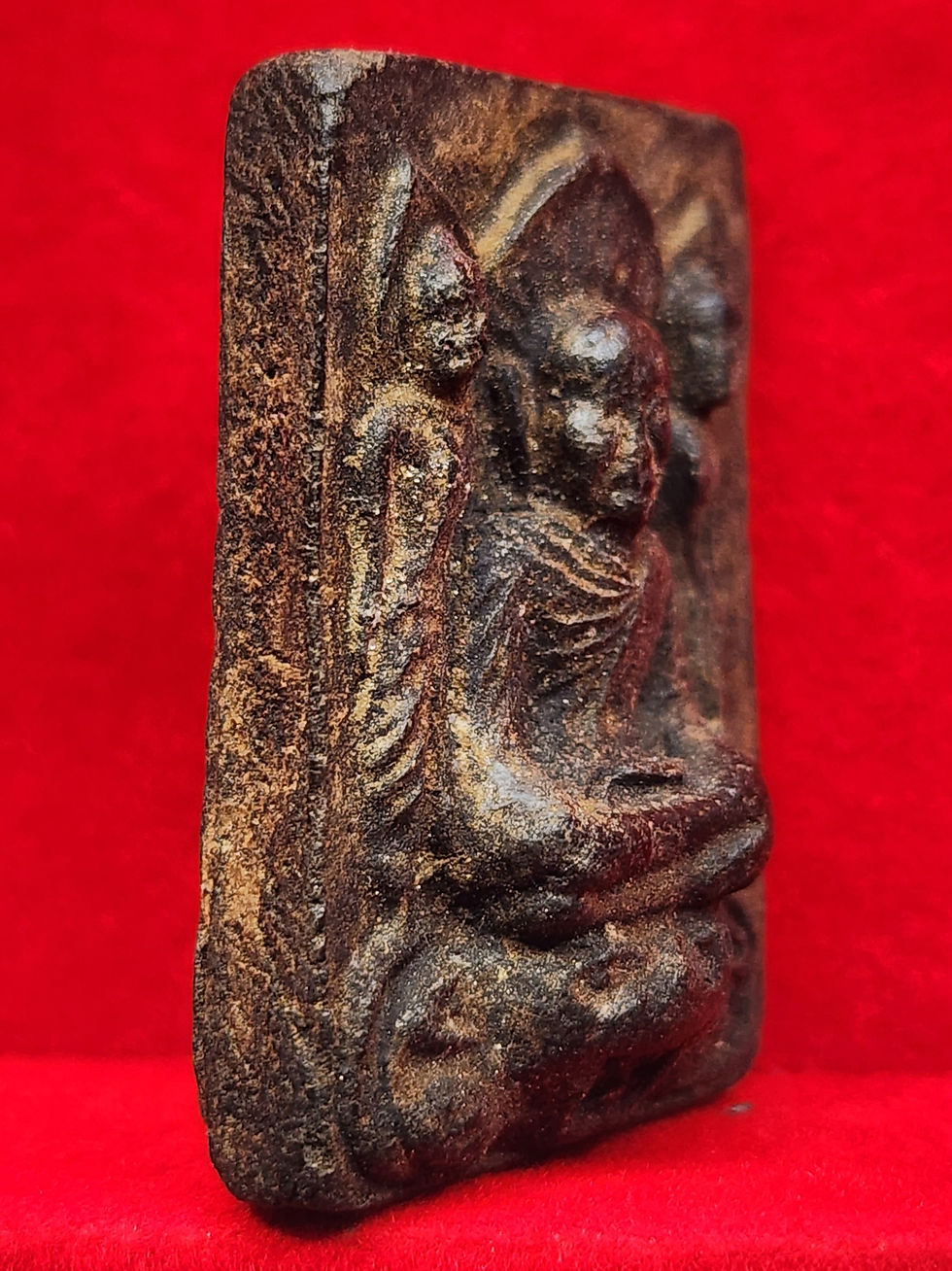 Thumbnail: Luang Pu Thuat Krai, Wat Lamphaya, Khandharp model, B.E. 2513 (year 1970)