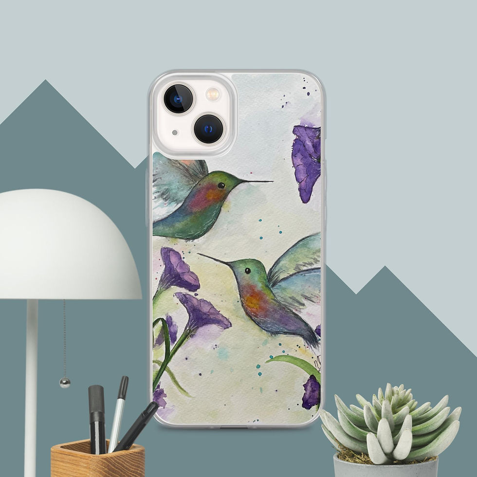 Thumbnail: "Hummingbirds in the Morning" Clear Case for iPhone®