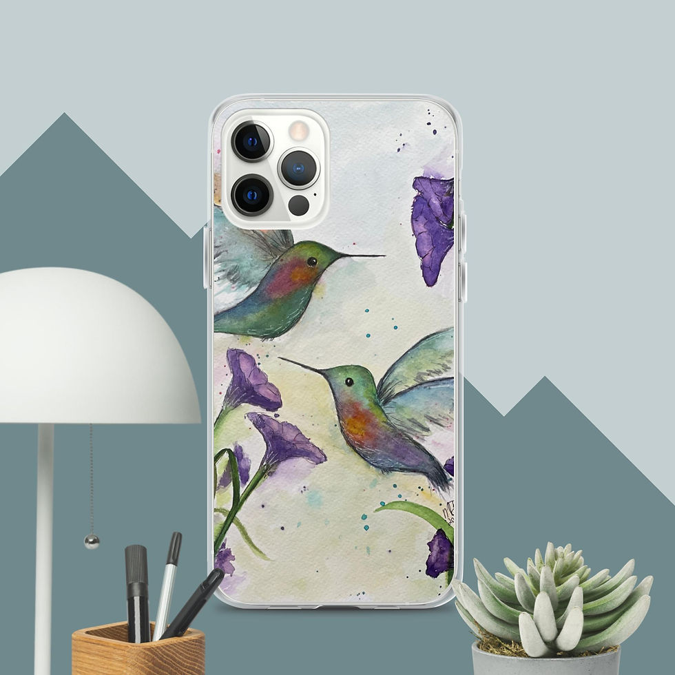 Thumbnail: "Hummingbirds in the Morning" Clear Case for iPhone®