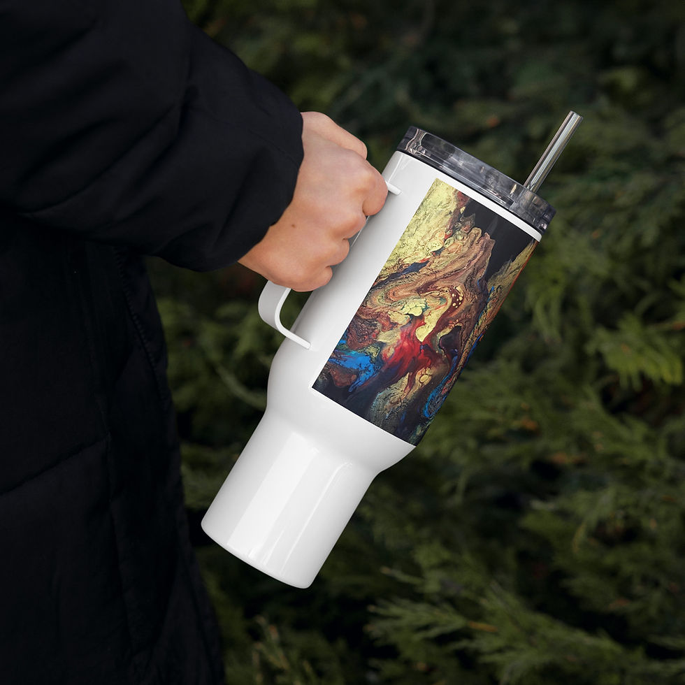 Thumbnail: "Golden Dragon" Travel Mug with Handle