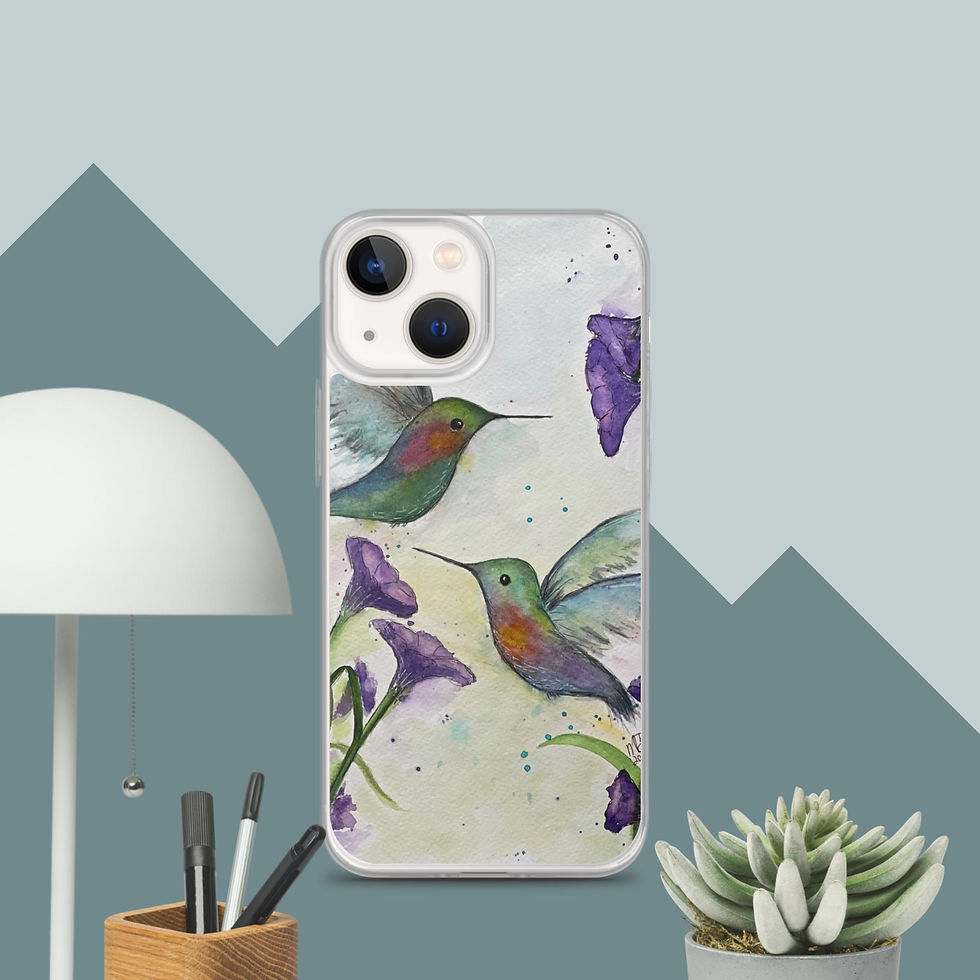 Thumbnail: "Hummingbirds in the Morning" Clear Case for iPhone®