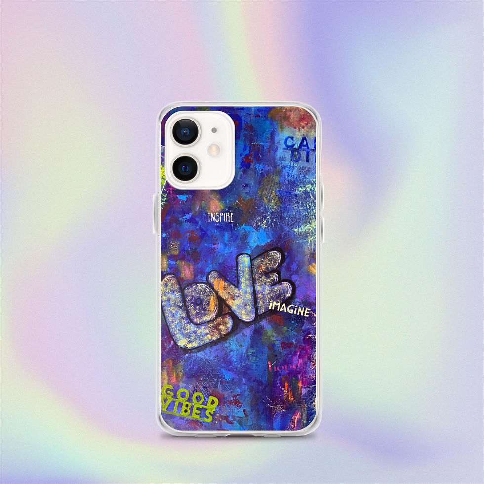 Thumbnail: "Happy Hippie" Clear Case for iPhone® #1