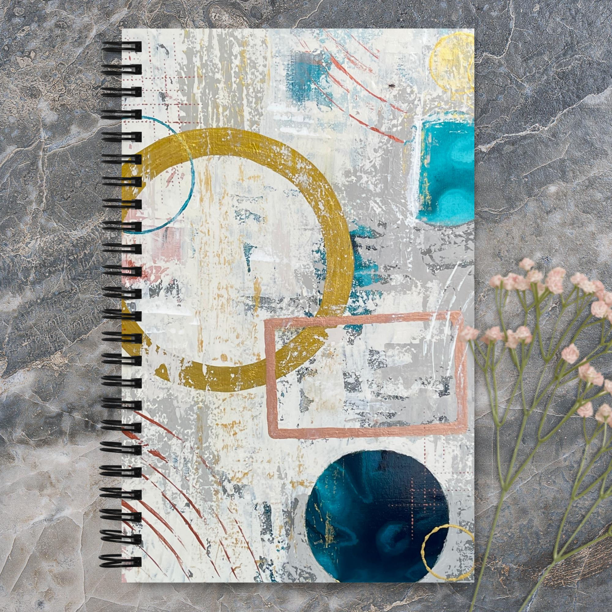 "Modern Abstract" Spiral Notebook