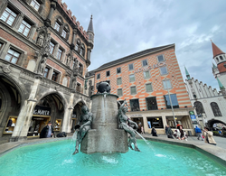 Munich square fountain