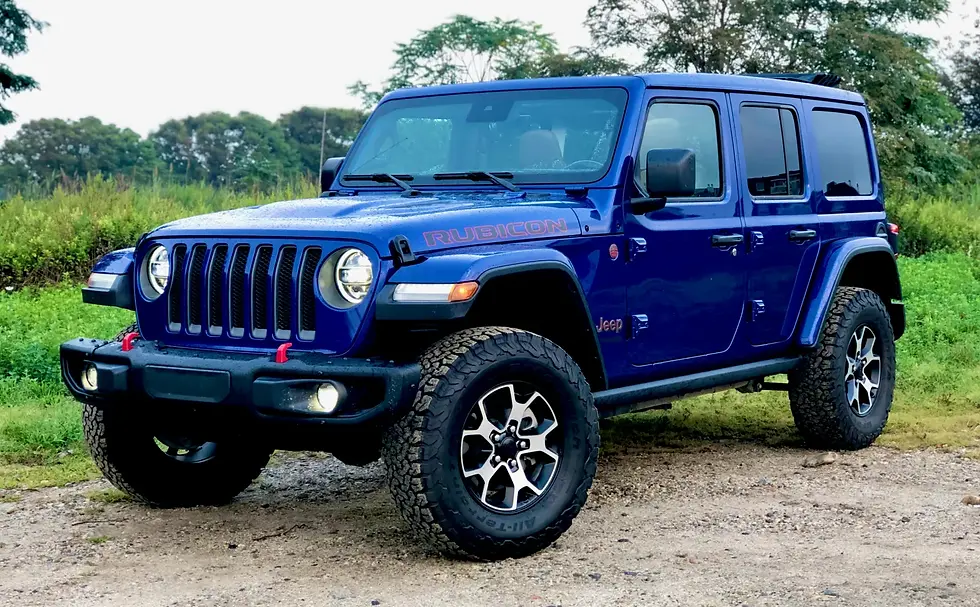Blue Jeep Rubicon