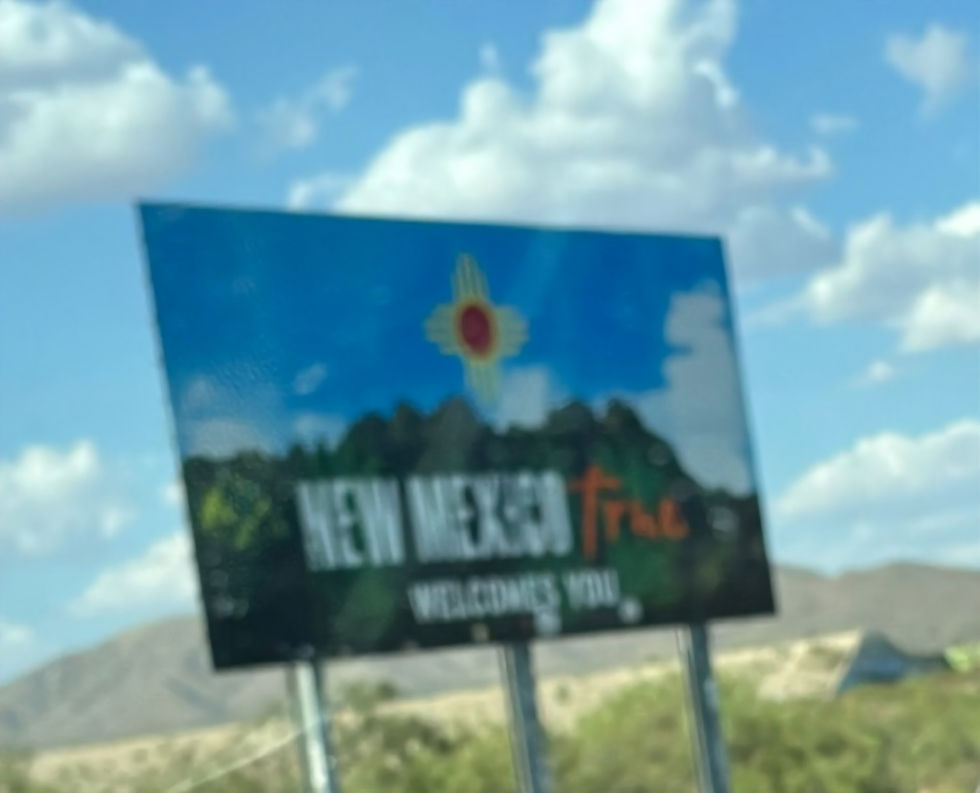 Welcome to New Mexico sign