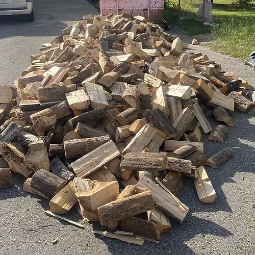 Thumbnail: Pile of firewood ready for burning, Little Lumberjacks Firewood, fire stick.