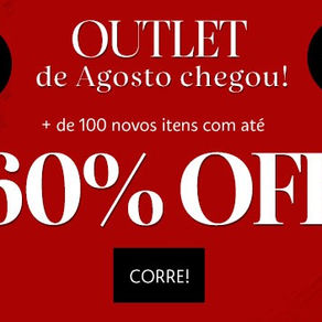 Outlet com até 60%off