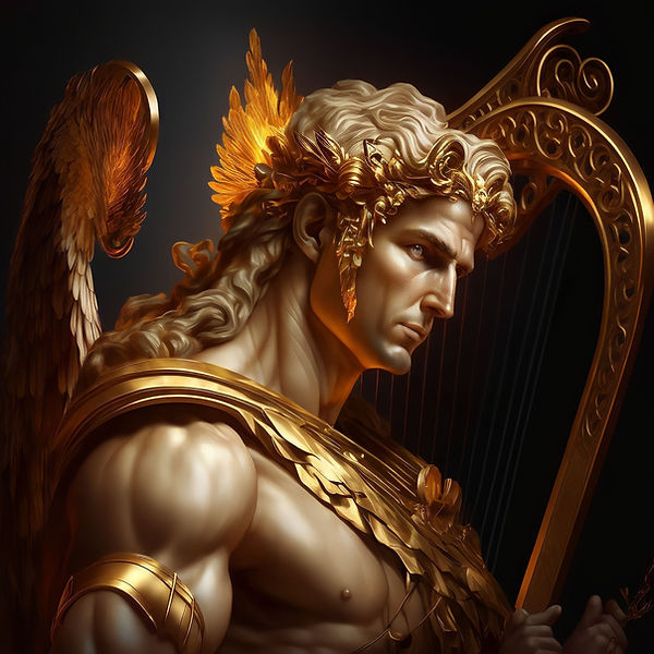 Apollo Art | God of Music & Poetry | Greek Mythology Art | Greek Gods and Goddesses Artwork