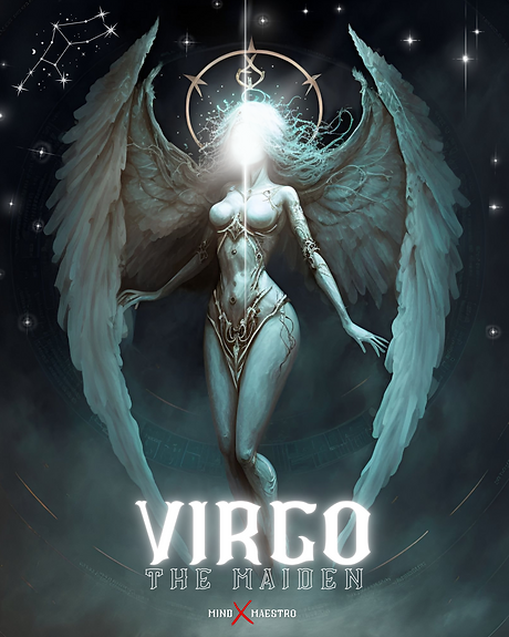 VIRGO The Maiden | Zodiac artwork | Star Sign Art | Astrology Art | Mind Maestro