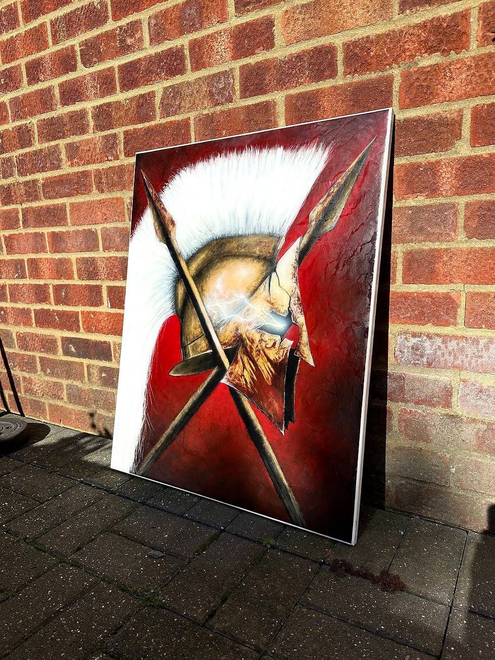 Spartan Art | Ancient Greece Warriors Art | Spartan Warriors, Sparta, 300 | Mind Maestro original painting