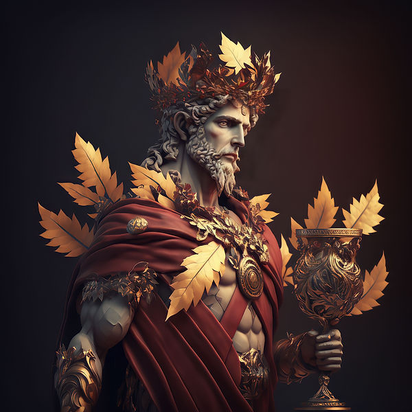 Dionysus Art | God of Festivity, Wine & Pleasure | Greek Mythology Art | Greek Gods and Goddesses Artwork