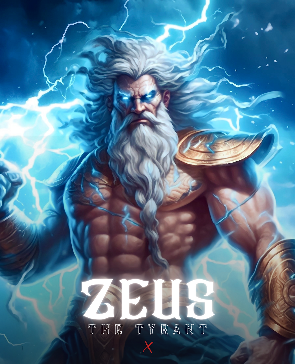 Greek Mythology Fantasy AI Art | Zeus Greek Gods Art | Mind Maestro AI