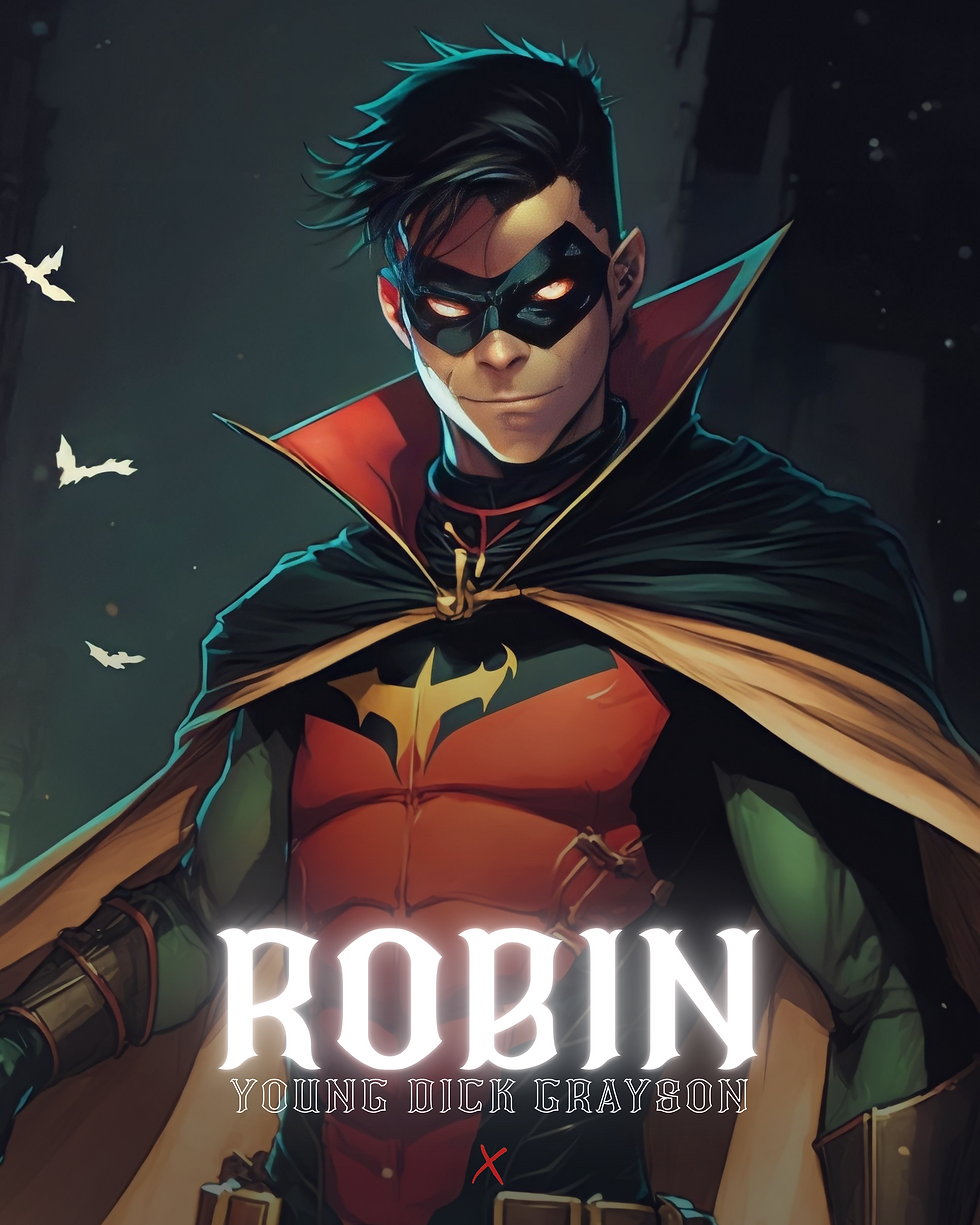 Robin DC Artwork | Superhero modern art Mind Maestro AI
