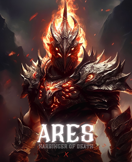 Ares Fantasy Art | Greek Mythology Fantasy Art | Greek Gods and Goddesses Artwork