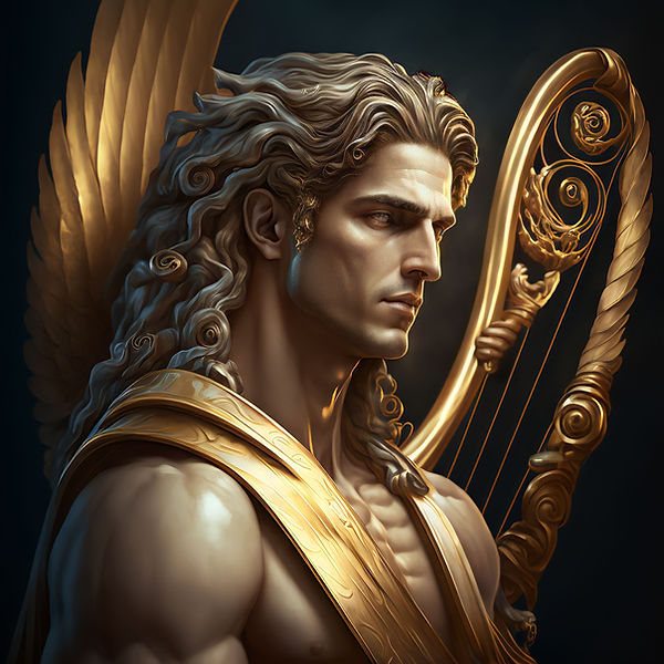 Apollo Art | God of Music & Poetry | Greek Mythology Art | Greek Gods and Goddesses Artwork