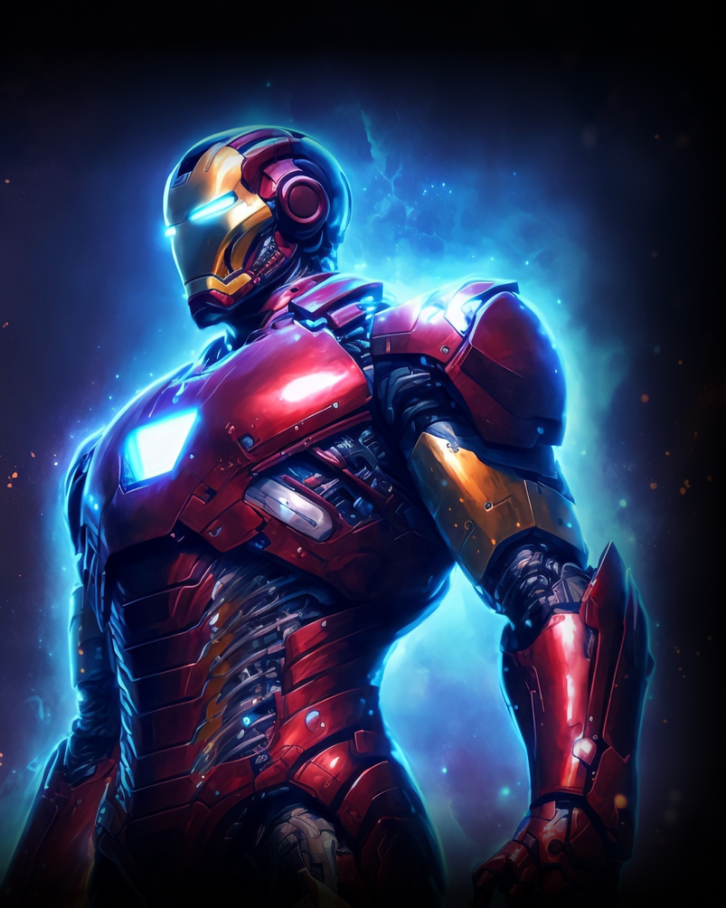 Ironman Marvel Artwork | Superhero modern art Mind Maestro AI