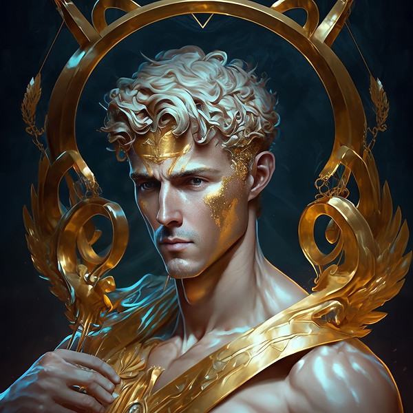 Apollo Art | God of Music & Poetry | Greek Mythology Art | Greek Gods and Goddesses Artwork