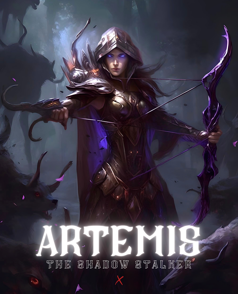 Greek Mythology Fantasy AI Art | Artemis Greek Goddess Art | Mind Maestro AI