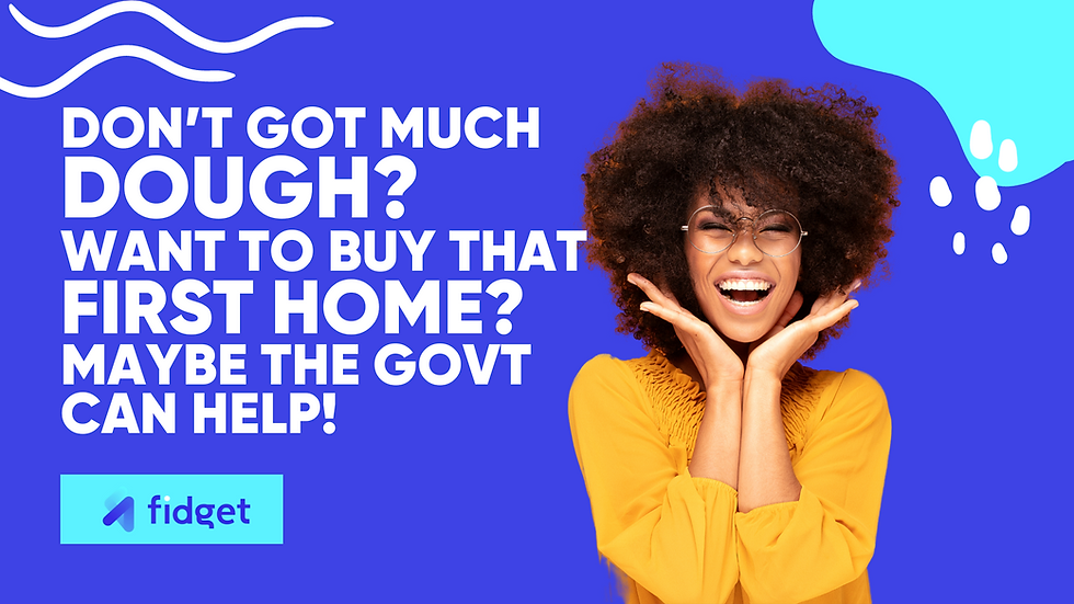 Don’t got much dough? Want to buy that first home of yours? Maybe the government can help!