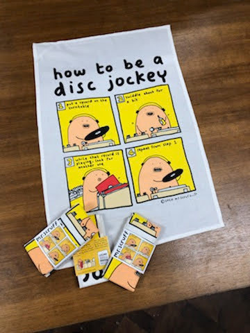 'How To Be A Disc Jockey' Tea Towel by Mr Scruff | Mr. Scruff