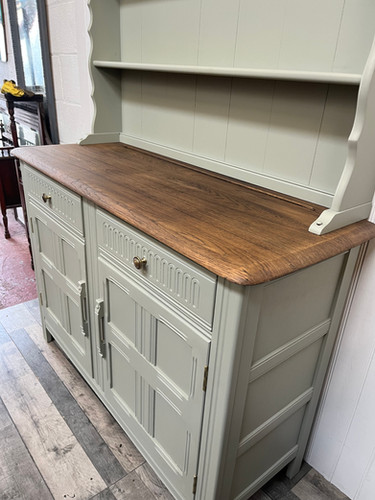 sachin and babi light blue dress Welsh Potboard Dresser Base For Sale at 1stDibs main image 1