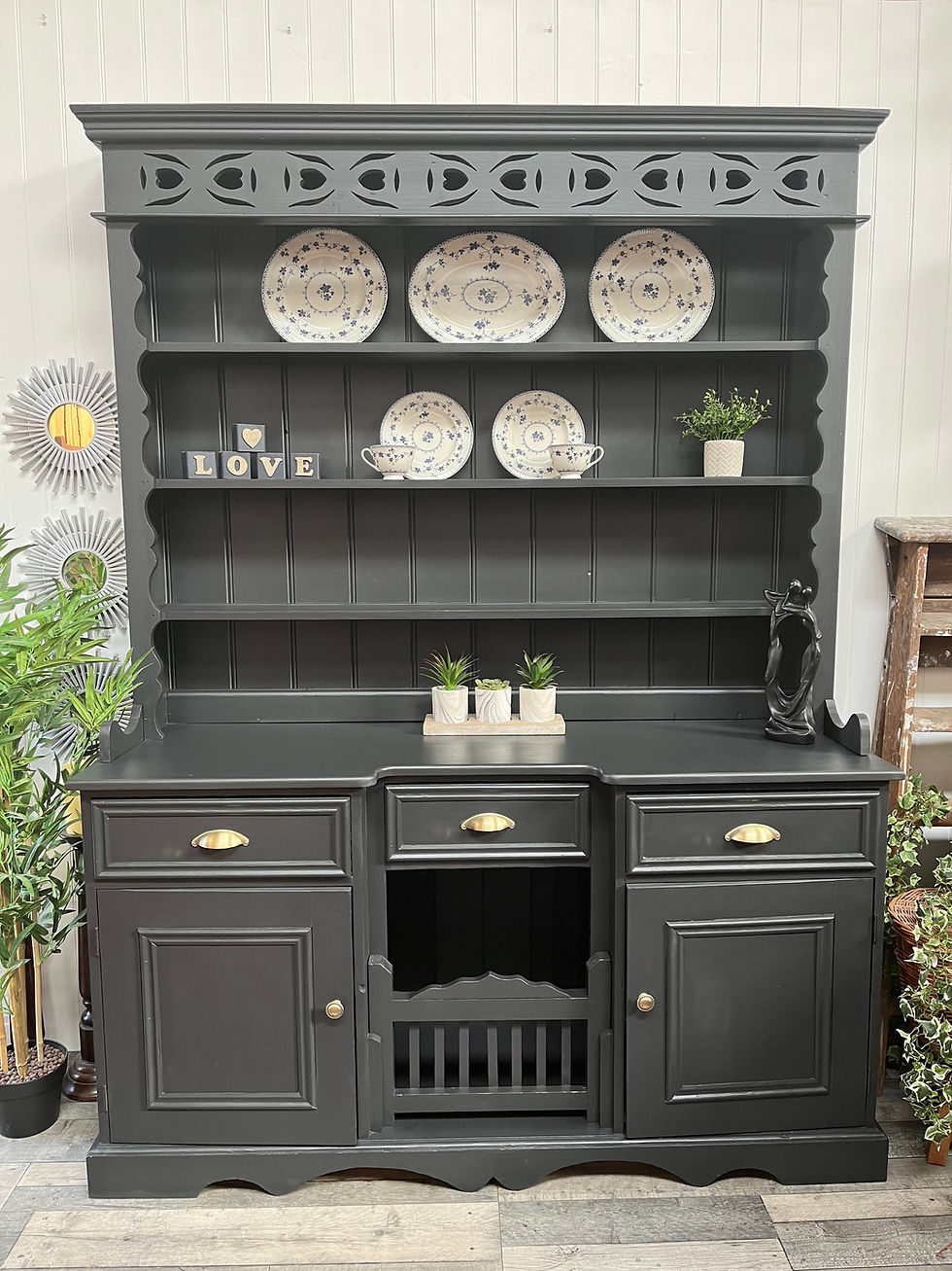 Thumbnail: medium Pine country farmhouse pine Welsh DRESSER cupboard storage FUSION F&B