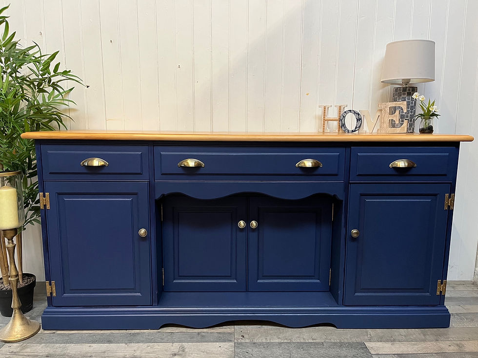 Thumbnail: Vintage Edwardian sideboard/tv stand hallway unit ready to upcycle